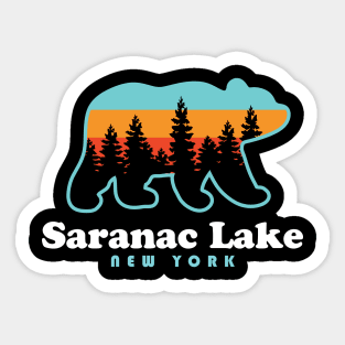 Saranac Lake NY Adirondacks Bear Adirondack Mountains Sticker